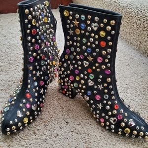 Dolls Kill jewled bootie